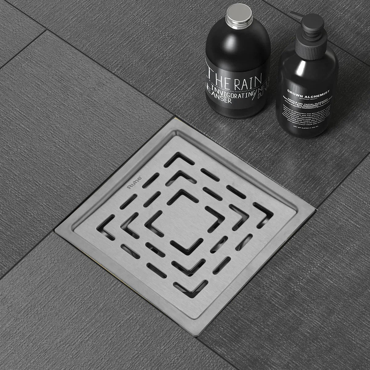 Jupiter Square Premium Floor Drain (6 x 6 Inches) - by Ruhe