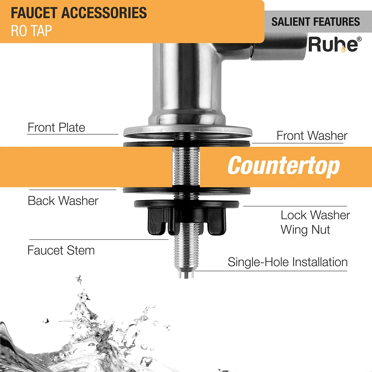 Brass RO Tap/Faucet features