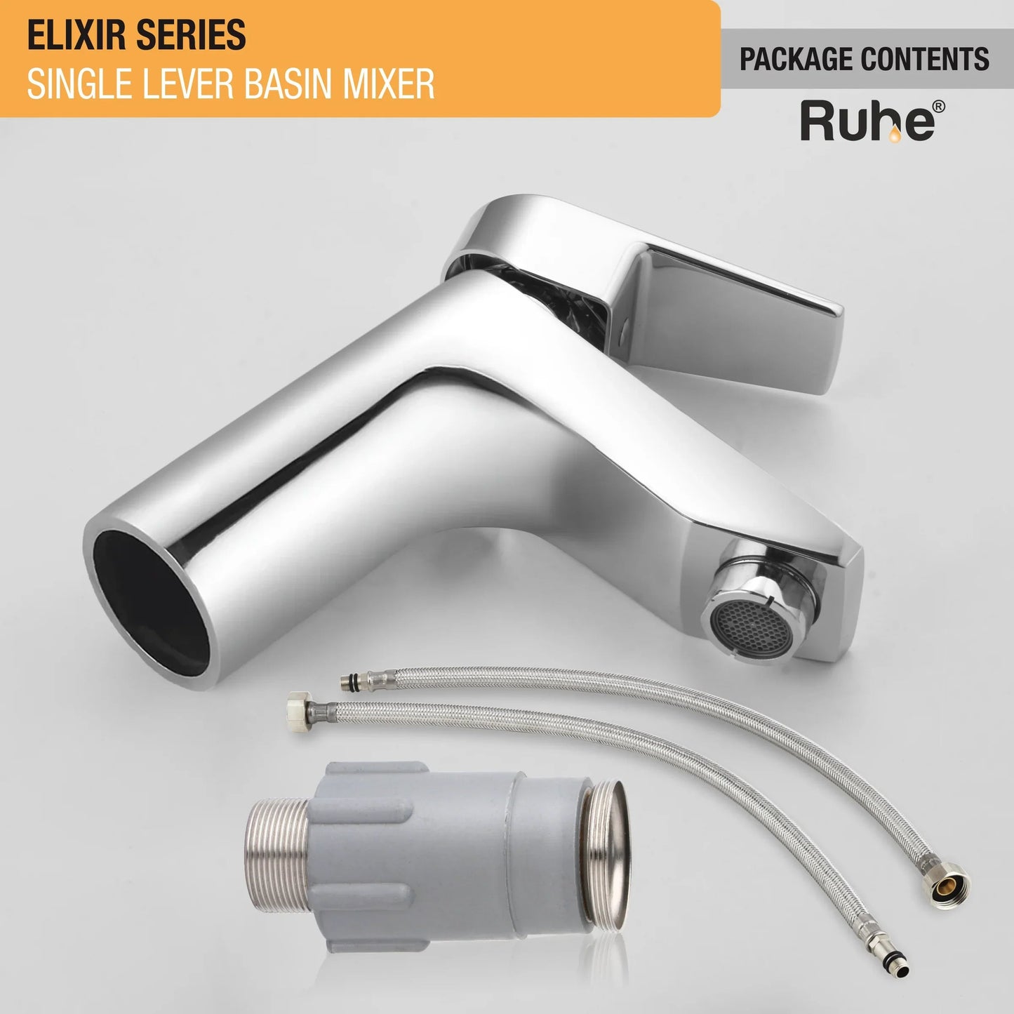 Elixir Single Lever Deck-mount Wash Basin Mixer Tap - by Ruhe