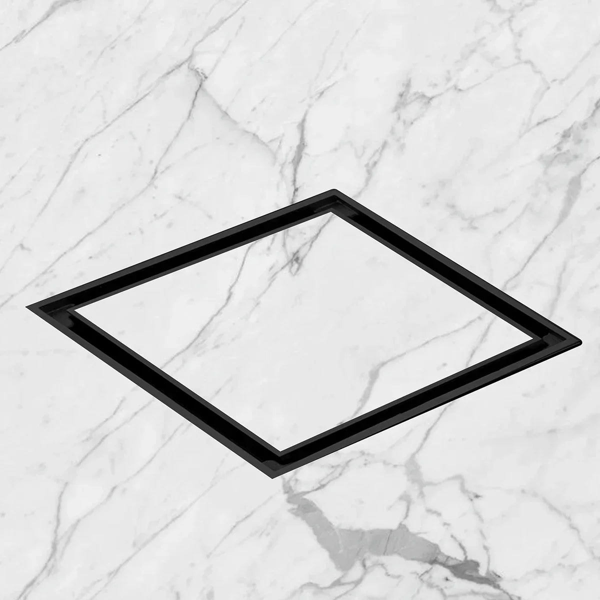 Marble-Insert Shower Drain Channel (8 x 8 Inches)