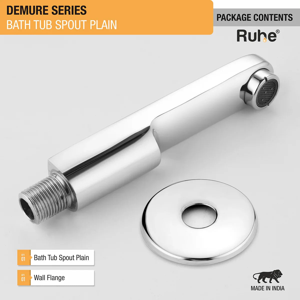 Demure Plain Bathtub Tap (Only Spout) - by Ruhe