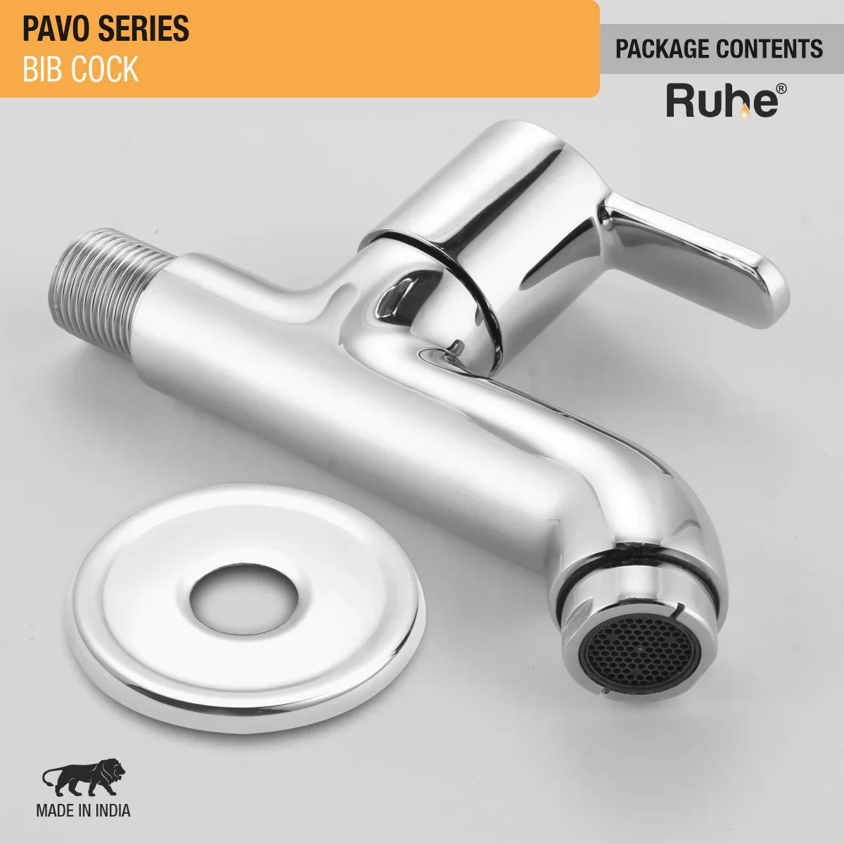 Pavo Bib Tap Brass Faucet package content