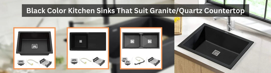 Black Color Kitchen Sinks That Suit Granite/Quartz Countertop