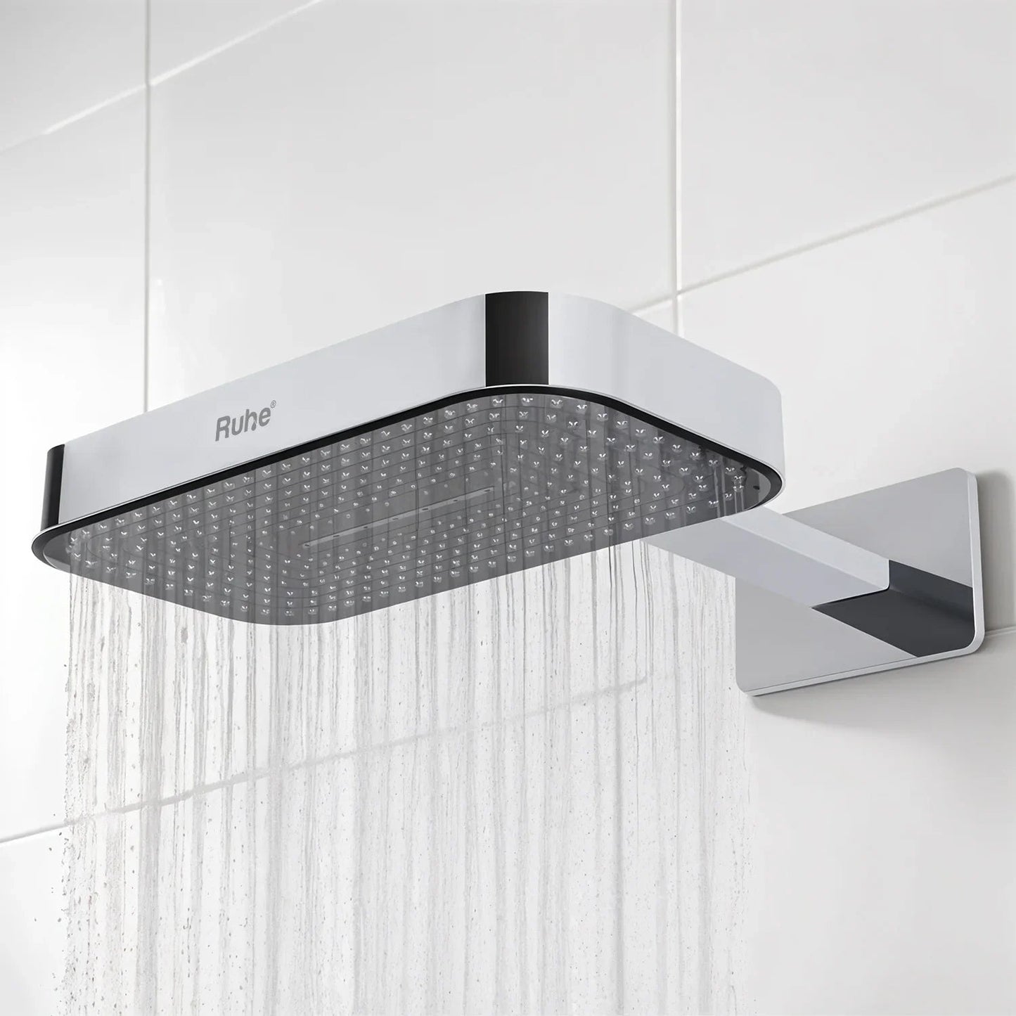 Newt Dual-Flow Overhead Shower with Shower Arm