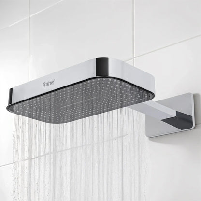 Newt Dual-Flow Overhead Shower with Shower Arm