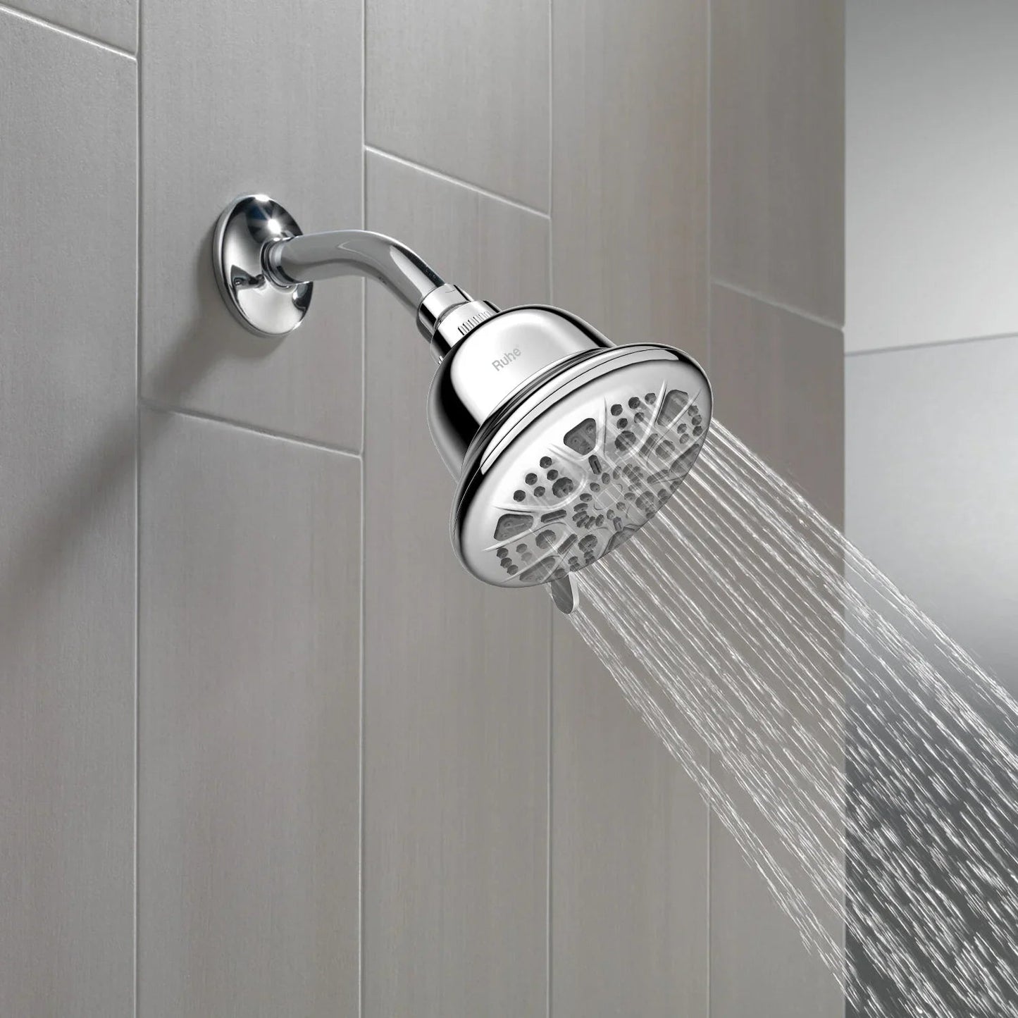 Elegant Hepta-Flow Overhead Filter Shower (Chrome) (5 Inches)