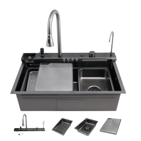 Opera Smart Kitchen Sink (30 x 18 x 9 Inches)