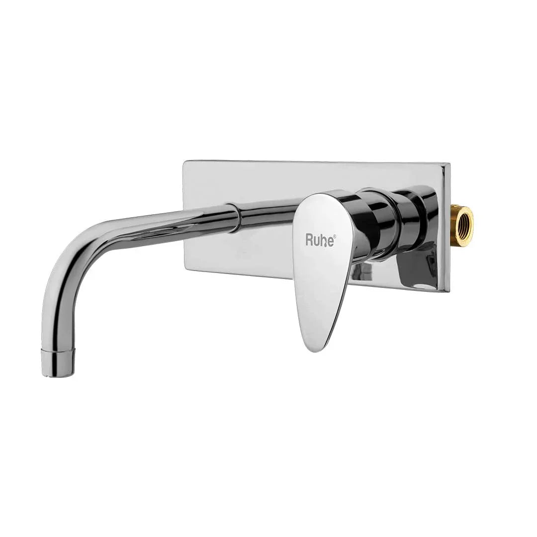 Eclipse Single Lever Wall-mount Wash Basin Mixer Tap (Complete Set) - by Ruhe