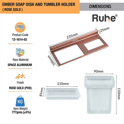 Ember Soap Dish and Tumbler Holder