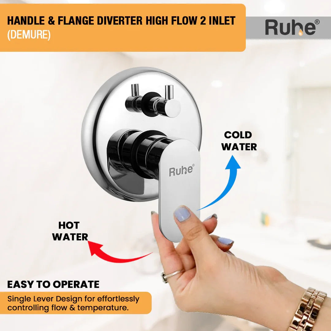 Demure Upper Part for Diverter (Compatible with 2-Inlet High Flow & 3-Inlet Diverters)  €“ by Ruhe