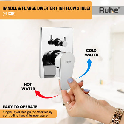 Elixir Upper Part for Diverter (Compatible with 2-Inlet High Flow & 3-Inlet Diverters)  €“ by Ruhe