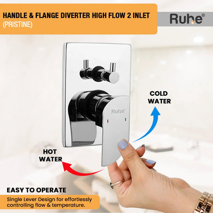 Pristine Upper Part for Diverter (Compatible with 2-Inlet High Flow & 3-Inlet Diverters)  €“ by Ruhe