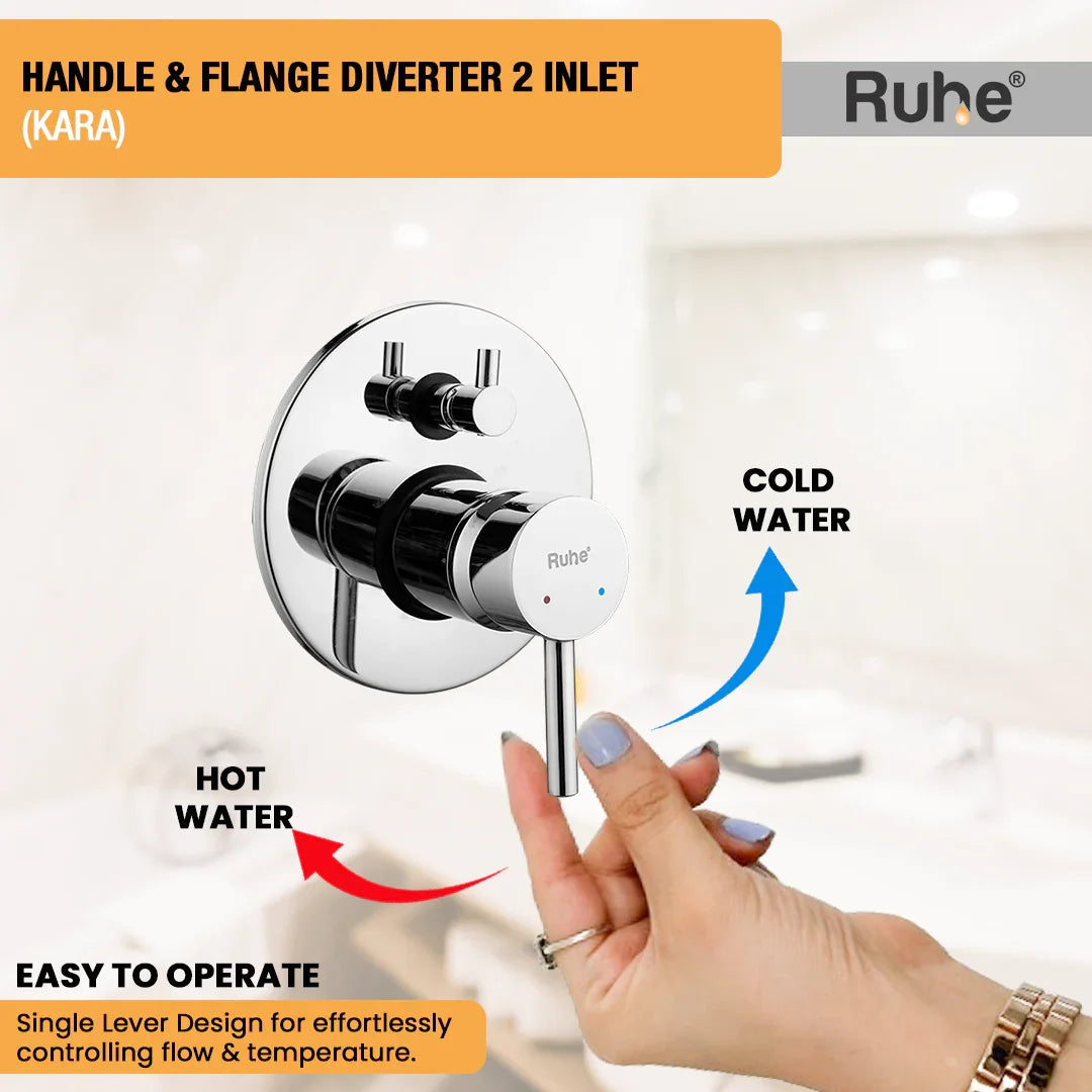 Kara Upper Part for Diverter (Compatible with 2-Inlet Diverters)  €“ by Ruhe