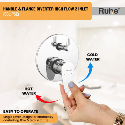 Eclipse Upper Part for Diverter (Compatible with 2-Inlet High Flow & 3-Inlet Diverters)  €“ by Ruhe