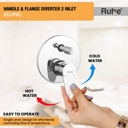 Eclipse Upper Part for Diverter (Compatible with 2-Inlet Diverters)  €“ by Ruhe