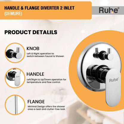 Demure Upper Part for Diverter (Compatible with 2-Inlet Diverters)  €“ by Ruhe