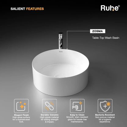 Zosma Table-Top Wash Basin (Features)