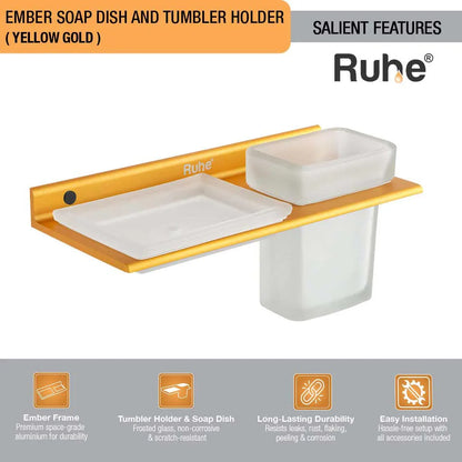 Ember Soap Dish and Tumbler Holder