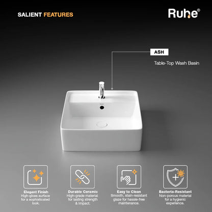 Ash Table Top Wash Basin (Features)