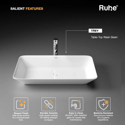 Trey Table Top Wash Basin (Features)