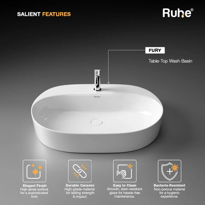 Fury Table Top Wash Basin (Features)