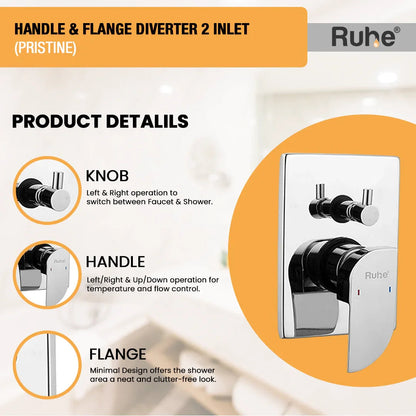 Pristine Upper Part for Diverter (Compatible with 2-Inlet Diverters)  €“ by Ruhe