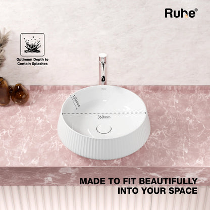 Castor Table-Top Wash Basin (Depth)