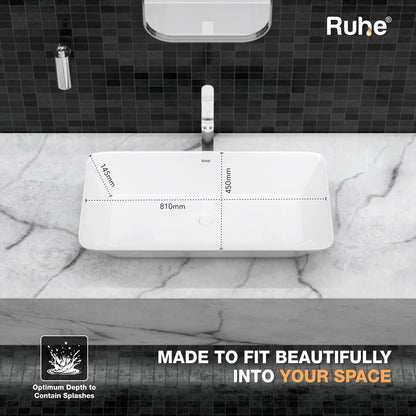 Trey Table Top Wash Basin (depth)