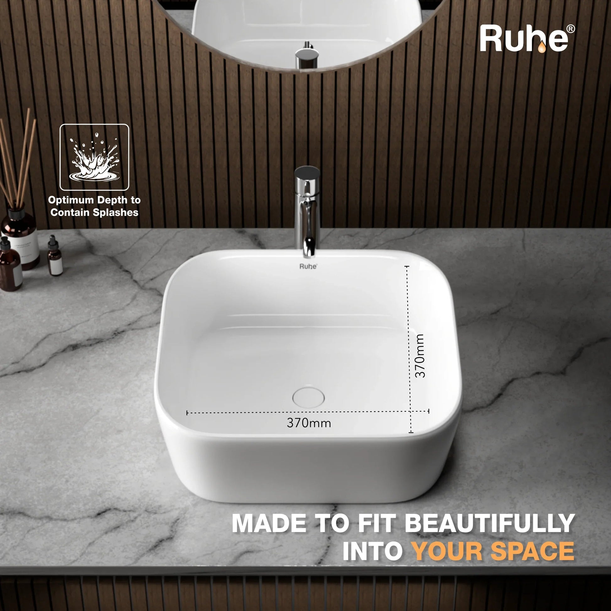 Ant Table-Top Wash Basin (depth)
