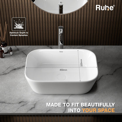 Iris Table-Top Wash Basin (depth)