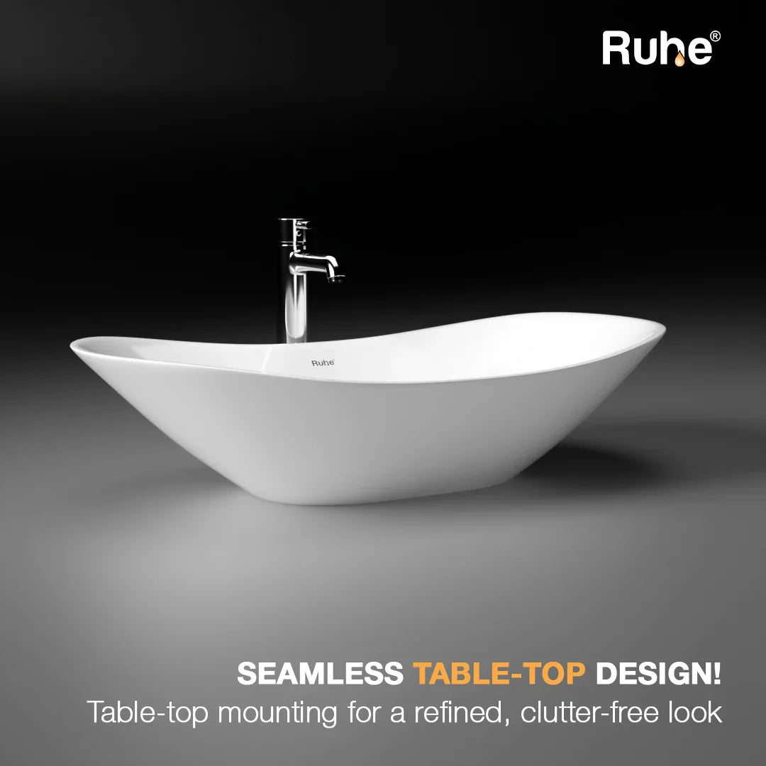 Flame Table Top Wash Basin (Clutter free look)