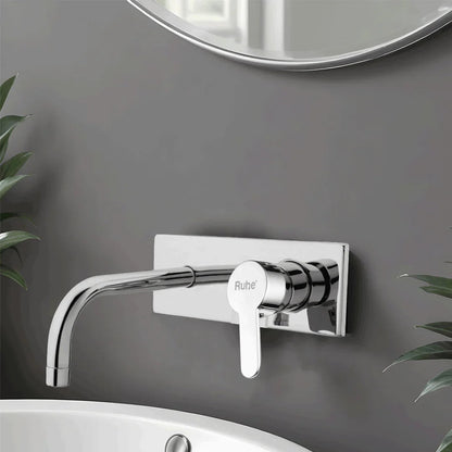 Pavo Single Lever Wall-mount Wash Basin Mixer Tap (Complete Set) - by Ruhe
