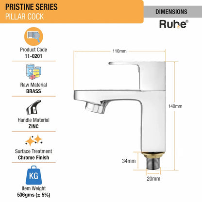 Pristine Wash Basin Pillar Tap
