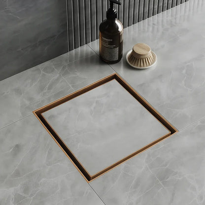 Tile-Insert Shower Drain Channel (5 x 5 Inches)