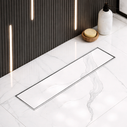 Tile-Insert Shower Drain Channel (4 Inches)