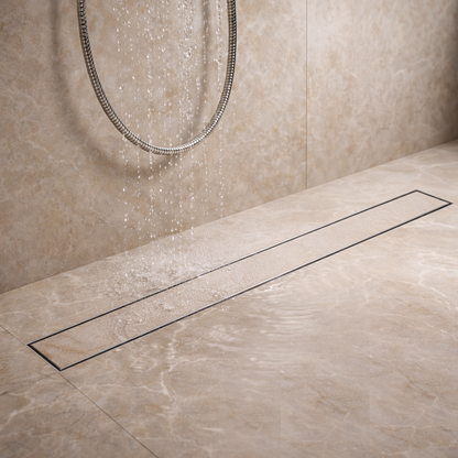 Tile-Insert Shower Drain Channel (4 Inches)