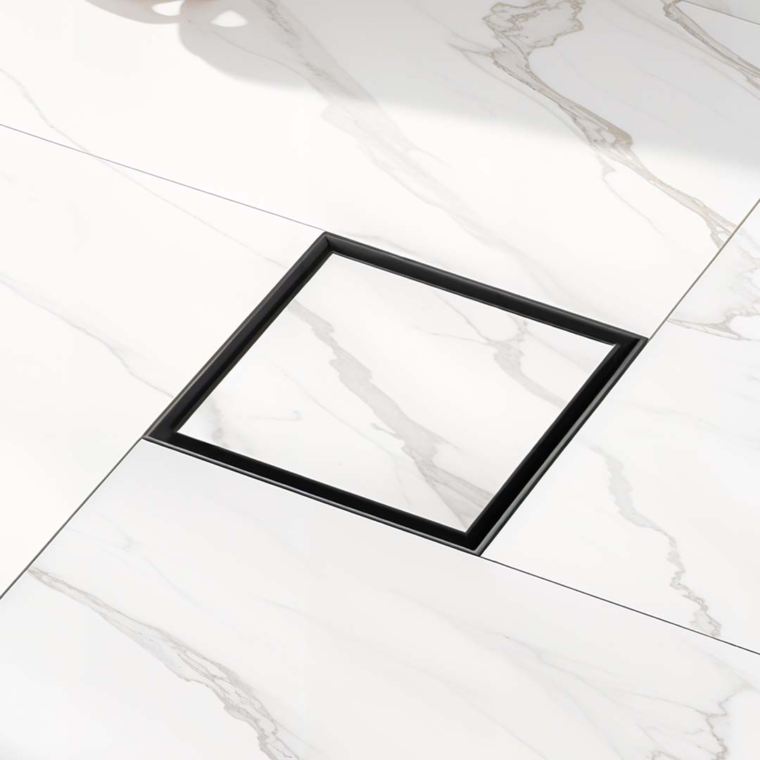 Tile-Insert Shower Drain Channel (5 x 5 Inches)