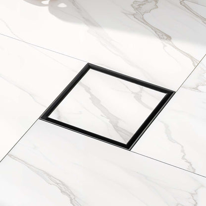 Tile-Insert Shower Drain Channel (5 x 5 Inches)