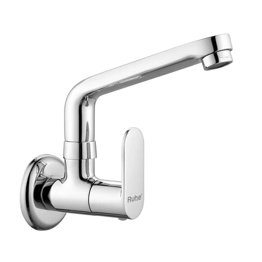 Demure Wall Mount Kitchen Sink Tap with Swivel Spout