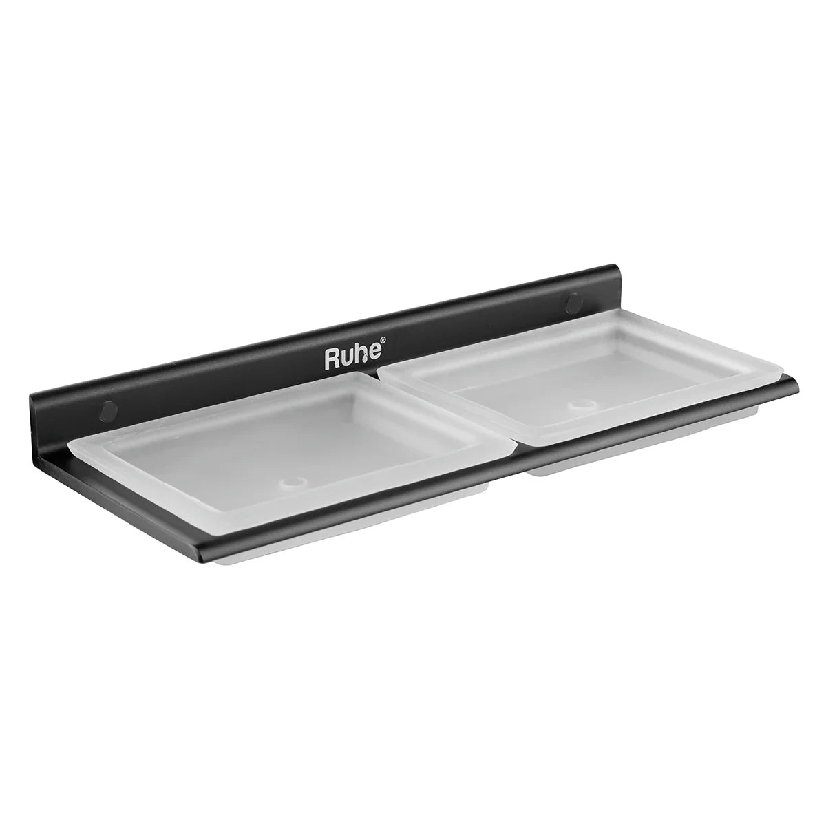 Ember Double Soap Dish (Space Aluminium)