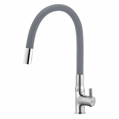 Kara Deck Mount Wash Basin Tap with Coloured Flexible Silicone Spout