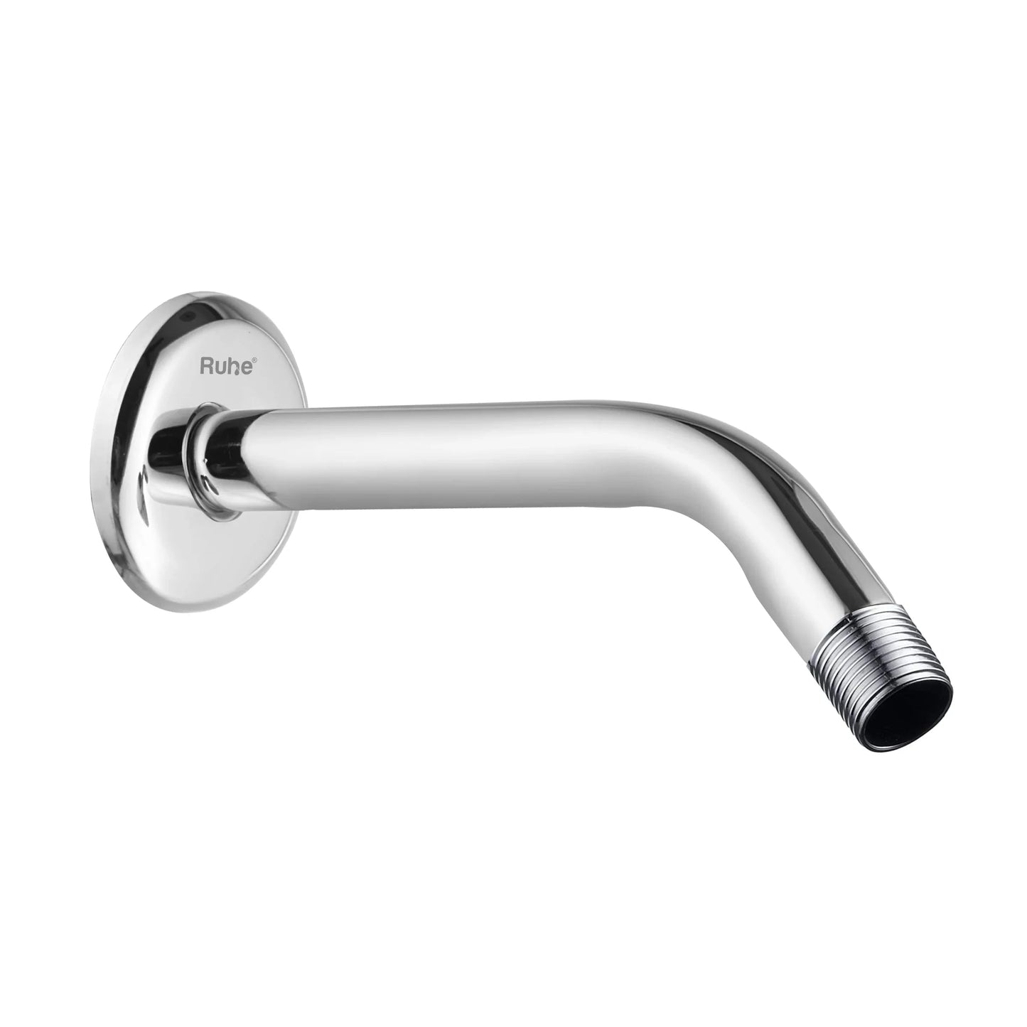 Round Half Bend Shower Arm (12 Inches) with Flange