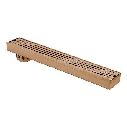 Palo Shower Drain Channel (32 x 3 Inches) Antique Copper PVD Coated - by Ruhe