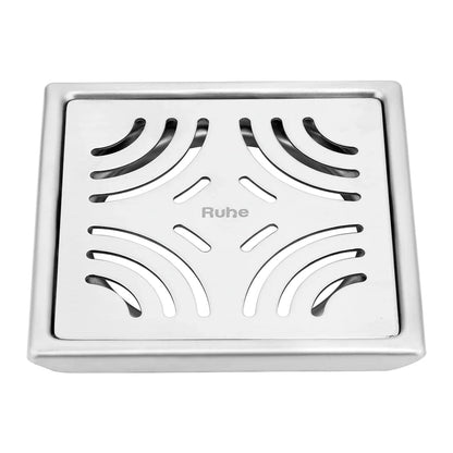 Emerald Square 304-Grade Floor Drain (6 x 6 Inches) - by Ruhe