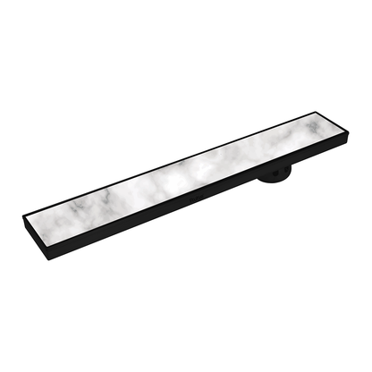 Marble-Insert Shower Drain Channel Coloured (4 Inches)