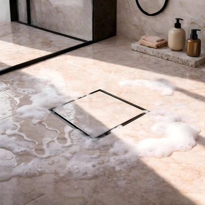 Tile-Insert Shower Drain Channel (6 x 6 Inches)