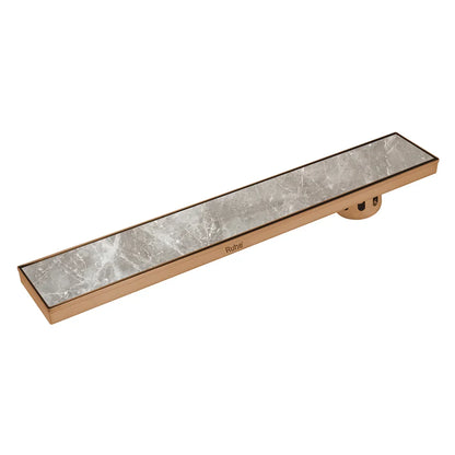 Marble-Insert Shower Drain Channel Coloured (5 inches)