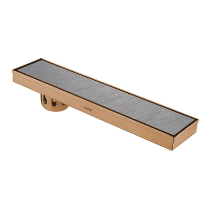 Tile-Insert Shower Drain Channel (4 Inches)
