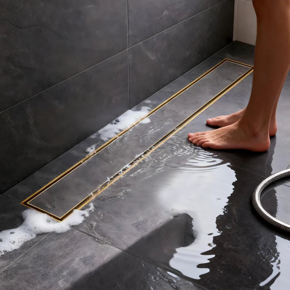 Tile-Insert Shower Drain Channel (4 Inches)