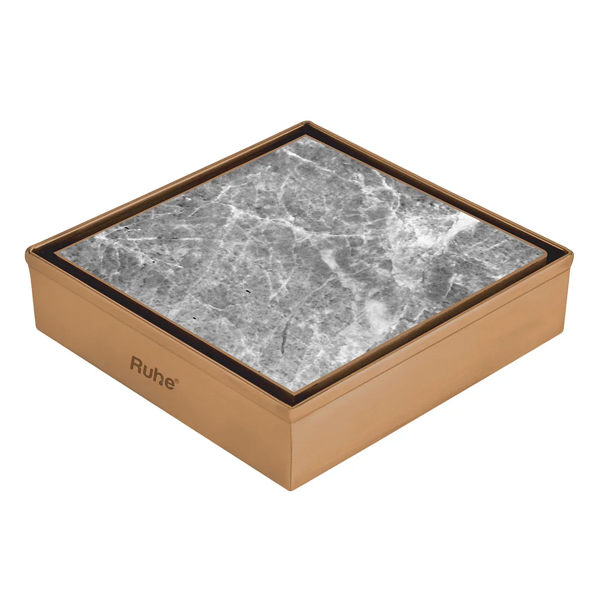 Tile-Insert Shower Drain Channel (4 x 4 Inches)